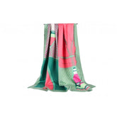 Multi Patterns Sliky Scarf - Green Scarf Foxyavenue UK